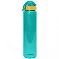 Бутылка для воды LIFESTYLE со шнурком, 500 ml., straight, прозрачно/морской зеленый КК0158 Nobrand