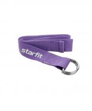 Ремень для йоги Core 186 см  хлопок YB-100 фиолетовый пастель Star Fit