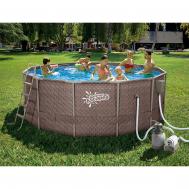 Каркасный бассейн круглый 366х122см  Polygroup P20-1248-S SummerEscapes