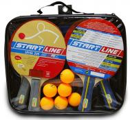 Набор для настольного тенниса  Level 200 4 ракетки 6 мячей+сетка Start Line