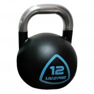 Соревновательная гиря 12 кг  Steel Competition Kettlebell LP8042-12 Live Pro