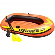 Надувная лодка  Explorer-300 Set трехместная 58332 Intex