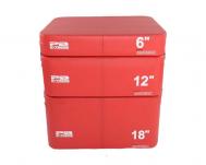 Набор плиобоксов  Extreme Foam Plyobox Set 3 3401 красный 15 см, 31 см, 46 см, красный Perform Better