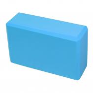 Йога блок  полумягкий, из вспененного ЭВА 22,3х15х7,6 см E39131-11 синий Sportex