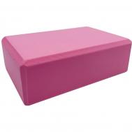 Йога блок  полумягкий, из вспененного ЭВА (A25576) BE100-9 розовый Sportex