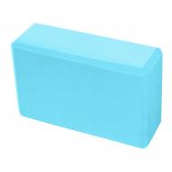 Йога блок  полумягкий, из вспененного ЭВА 22,3х15х7,6 см E39131-1 голубой Sportex