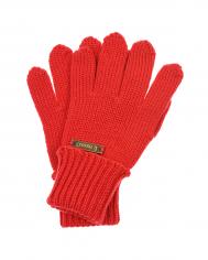 Красные перчатки из шерсти Il Trenino