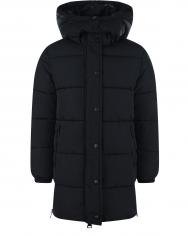 Черное пальто для мальчиков  детское MSGM