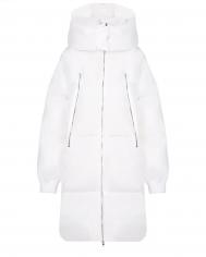Белое стеганое пальто с капюшоном  детское MM6 MAISON MARGIELA