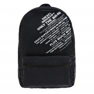 Черный рюкзак с белыми надписями, 37x25x10 см Diesel