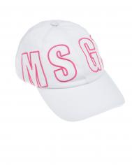 Бейсболка с розовым логотипом MSGM
