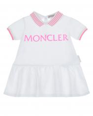 Белый комплект: платье и шорты Moncler