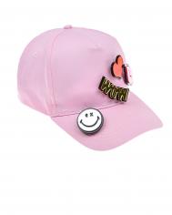 Розовая кепка с патчем WOW Regina