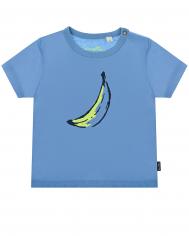 Синяя футболка с принтом &quot;банан&quot; Sanetta Kidswear