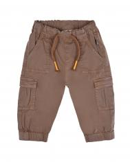 Бежевые брюки с карманами-карго Sanetta Pure