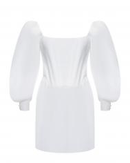 Корсетное мини-платье, белое Aline