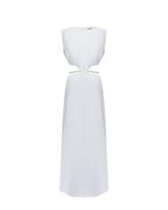 Платье с разрезами по бокам, белое Aline