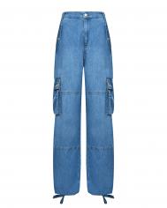 Джинсы с карманами-карго, синие MO5CH1NO Jeans
