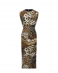 Платье миди, леопардовый принт Roberto Cavalli
