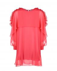 Розовое платье с плиссированными рюшами Aletta