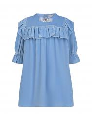 Бархатное платье голубого цвета  детское Eirene
