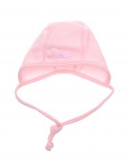 Розовый чепчик на завязках  детский MAXIMO