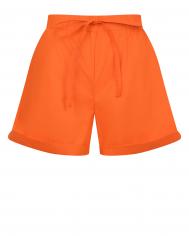 Оранжевые шорты с поясом на кулиске Pietro Brunelli