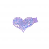 Зажим для волос &quot;сердце&quot;, фиолетовый  детский TAIS