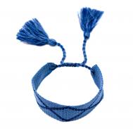 Синий браслет с кисточками  детский TAIS