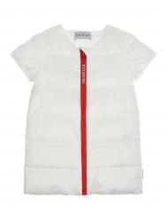 Белое стеганое платье  детское Moncler