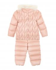 Комплект: куртка и полукомбинезон, розовый  детский Moncler