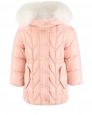 Пальто-пуховик розового цвета  детское Moncler