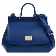 Синяя кожаная сумка, 12х17х8 см  детская Dolce&Gabbana