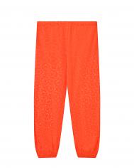Оранжевые спортивные брюки со сплошным лого  детские DSquared2