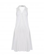 Белое платье без рукавов Vivetta
