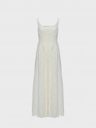 Платье макси на бретелях с шитьем Alberta Ferretti