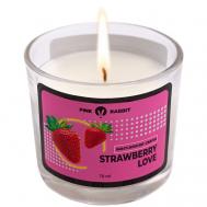 Массажная свеча Strawberry love 70 Pink Rabbit