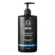 Гель для душа и шампунь мужской MEN 2в1 для тела и волос Fresh Boost 750 EDEM GARDEN