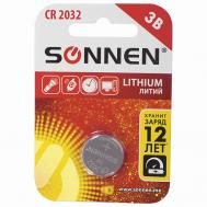 Батарейка Lithium, CR2032 1.0 Sonnen