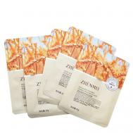 Набор тканевых масок с экстрактом Пшеницы Avena Sativa Fullerene для глубокого питания кожи 5 ZHENMEI