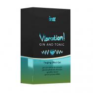Увлажняющий гель для тела Vibration Gel с ароматом Джин Тоник 15 INTT