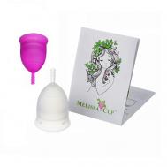 Набор из 2-х менструальных чаш SIMPLY TWO размер M+S цвет сирень+черника MELISSACUP