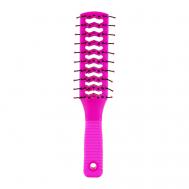 Щетка для волос BASIC массажная вентилируемая квадратная розовая LADY PINK