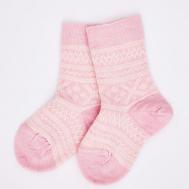 Носки детские Розовые снежинки Merino Wool&Cotton