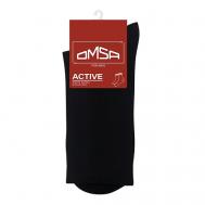 Active 116 Носки мужские высокая резинка Nero 0 OMSA