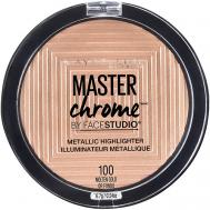 Хайлайтер для лица "Master Chrome" для сияния кожи Maybelline New York