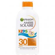 Детское солнцезащитное молочко для тела увлажняющее, водостойкое, гипоаллергенное Kids Ambre Solaire SPF 30 Garnier