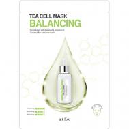 Маска для лица, поддерживающая гидро-липидный баланс кожи Tea Cell Mask Balancing A;T FOX