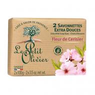 Мыло нежное Цветок вишни LE PETIT OLIVIER