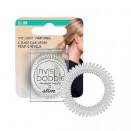 Резинка-браслет для волос SLIM Crystal Clear (с подвесом) invisibobble